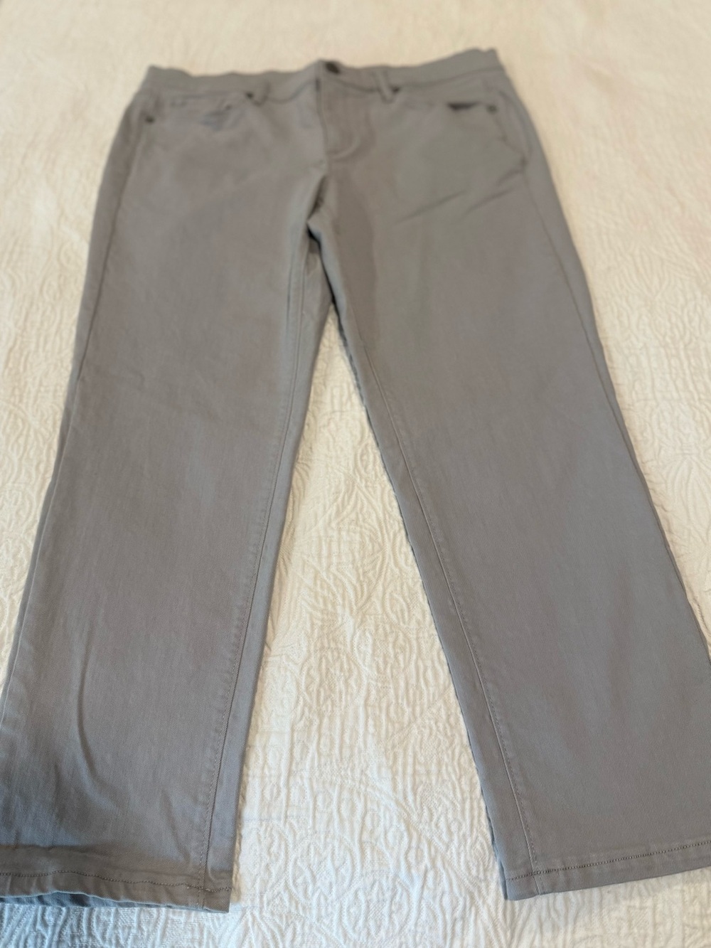 Loft gray Jean modern denim crop womens 12